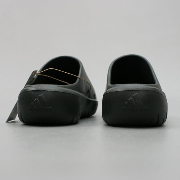 Adidas Ladies 7 Adicane Clogs Carbon Black Slip-on Mules Slides Sandals - HQ9918 - Picture 4 of 10